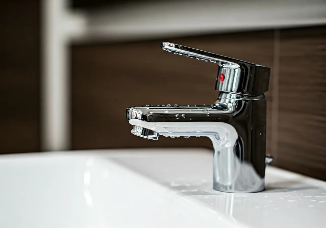 Modern krom tek kollu mikser banyo bataryası