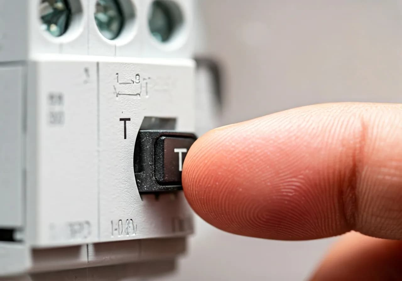 Kaçak akım rölesi test düğmesi