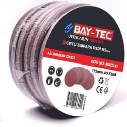 Cırtlı Zımpara Pedi 180mm P60 Kum 10 Adet 1