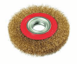 Daire Fırça Saçaklı 200 mm - Ağır Sanayi Hassas Disk Yüzey Temizleme 1