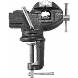 Masa Mengenesi Mini Dönerli 70 mm - Orta Hobi/Atölye için - Mini boyutlu dönerli masa mengenesi, 70 mm çene açıklığı. Masaya kelepçe ile sabitlenir; çalışma sırasında 360° döndürülebilir. Orta tamir, küçük metal montaj, takım takım atölye işlerinde kullanılır; metal işçisi, küçük makina servisi, atölye ustası mesleklerinin küçük parça sıkıştırma ihtiyaçları için tasarlanmıştır.