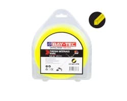 Kare Tırpan Misinası 3.0 mm x 50 m - Kare kesitli tırpan misinası, 3.0 mm kalınlık ve 50 metre uzunluk. Kare köşeli yapı, dengeli kesim performansı; orta sert ot, parklar, peyzaj alanları, küçük çayır işlerinde tercih edilir. 4 köşeli yapı altıgen ve yuvarlak arasında dengeli kesim sunar — sert ot için yeterli, ekonomik.