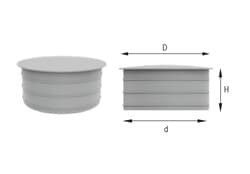 Kalıp Delik Tapaları / Başlıklı Tipler 49mm 500 Adet