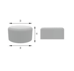 Kalıp Delik Tapaları / Dıştan Geçme Tipler 48mm 500 Adet