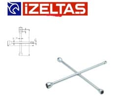 İzeltaş 1/2'' Adaptörlü Bijon Anahtarı İstavroz Tipi 1