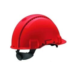 3M Kırmızı Baret Havalandırmalı Vidalı Uv Lı