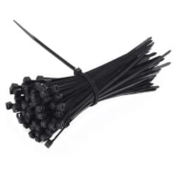 Kablo Bağı Cırt Kelepçe Plastik Siyah 8X450 mm 20 Adet