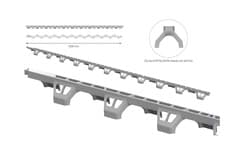 Döşeme Paspayı Zig Zag Profil Tipi 30mm 50 Adet 2