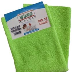 Mikrofiber Havlu Temizlik Bezi Battal Boy 50X70 Wikro Overloklu Kalın