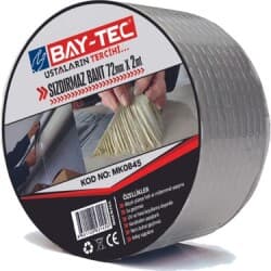 Tamir Bandı Sızdırmaz Bant 96mm x 2mt - Acil Sızdırmazlık - Sızdırmaz tamir bandı, 96 mm genişlik × 2 metre rulo. Acil sızıntı durumunda boru, hortum, branda gibi malzemelerde geçici/orta süreli onarım için tasarlanmıştır. Yüksek yapışkanlık ve esnek yapısı sayesinde su, hava ve hafif basınçlı sızıntıları durdurur.